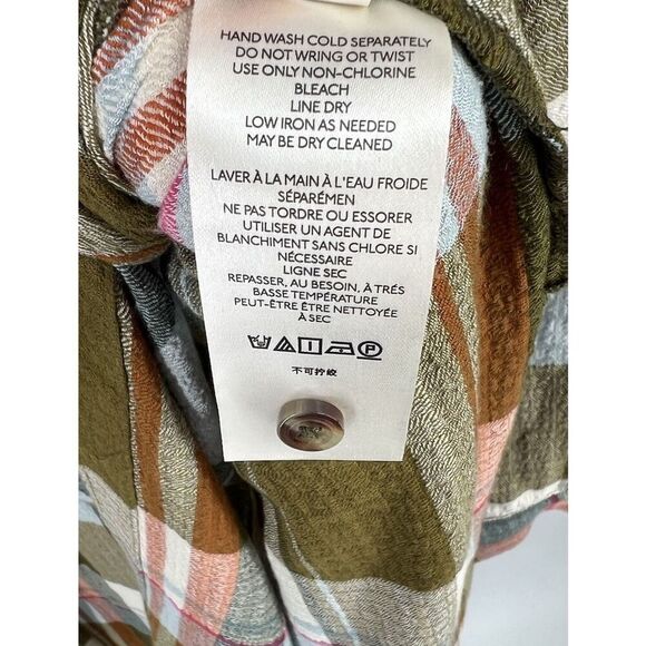 Pilcro Anthropologie Side-Slit Maxi Tunic Button Down Duster Boho Size Medium - Picture 6 of 7